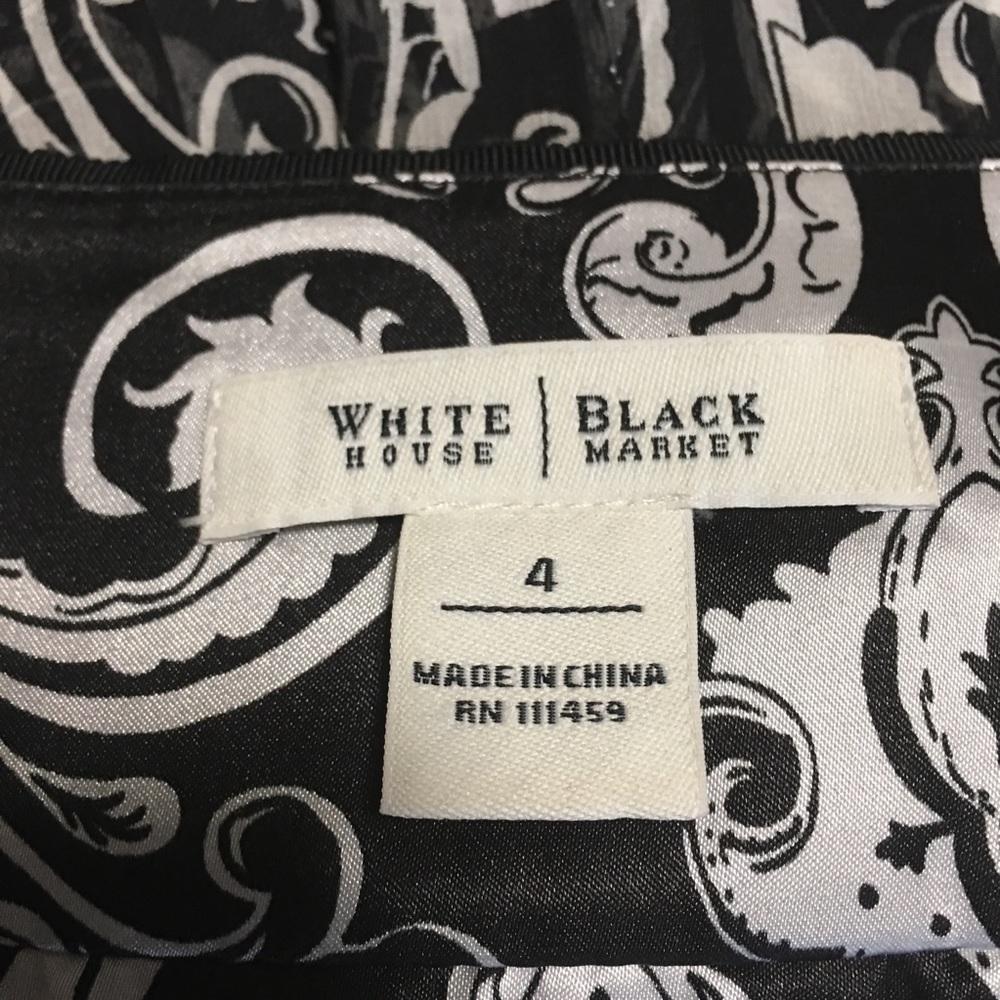 WHITE HOUSE/BLACK MARKET FLOUNCE BUBBLE SKIRT SZ 4 - Picture 2 of 5